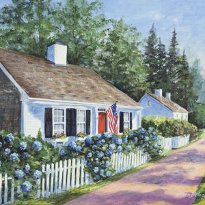 Eileen Belanger Cape Cod Cottages Acrylic painting