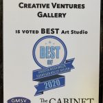 Creative Venture Gallery award for best art studio in 2020