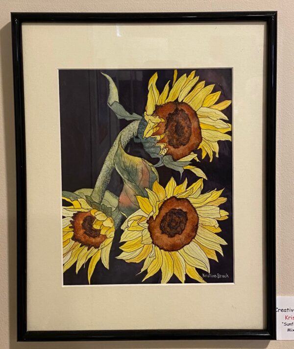 Sunflowers in the Night by Kristine Mancuso