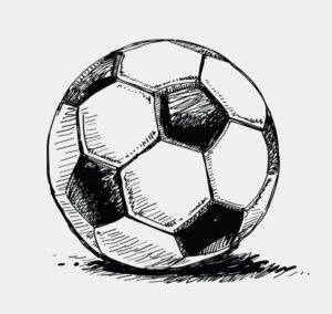 soccer ball sketch