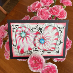 Valentines Zen Card by Lynda Abbot
