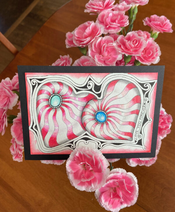 Valentines Zen Card by Lynda Abbot