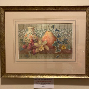 Red Bartlett Centerpiece by Liz Winchester-Larson - Local Artist Gallery
