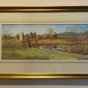 Red Barns at the End of Maple Avenue by Liz Winchester-Larson
