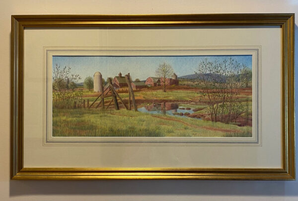 Red Barns at the End of Maple Avenue by Liz Winchester-Larson