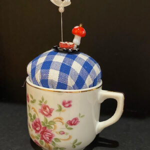 Floral Demitasse Pincushion by Tara Van Meter