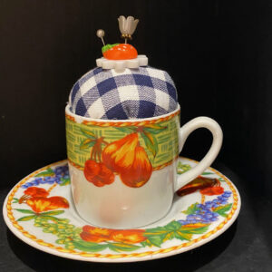 Pear Demitasse Pincushion by Tara Van Meter