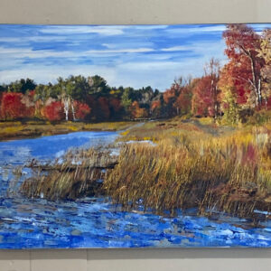 Autumn Foliage: Lake Massabesic by Cathy Eaton