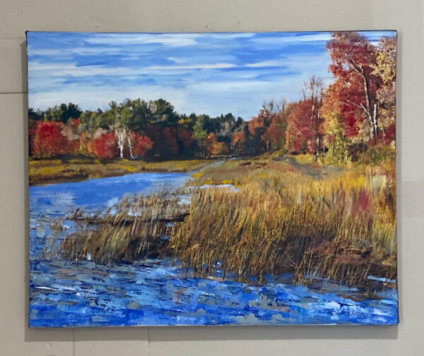 Autumn Foliage: Lake Massabesic by Cathy Eaton