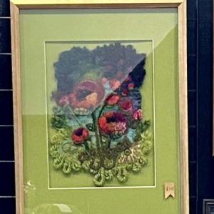 Water Felting Poppies by Rachel Benson