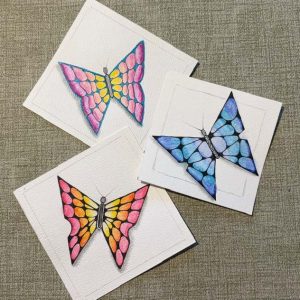 Watercolor and Zentangle Butterflies by Lynda Abbot