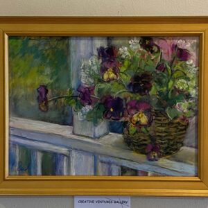 Pansies On My Porch by Chris Reid