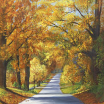 Eileen Belanger Hooper Hill acrylic painting